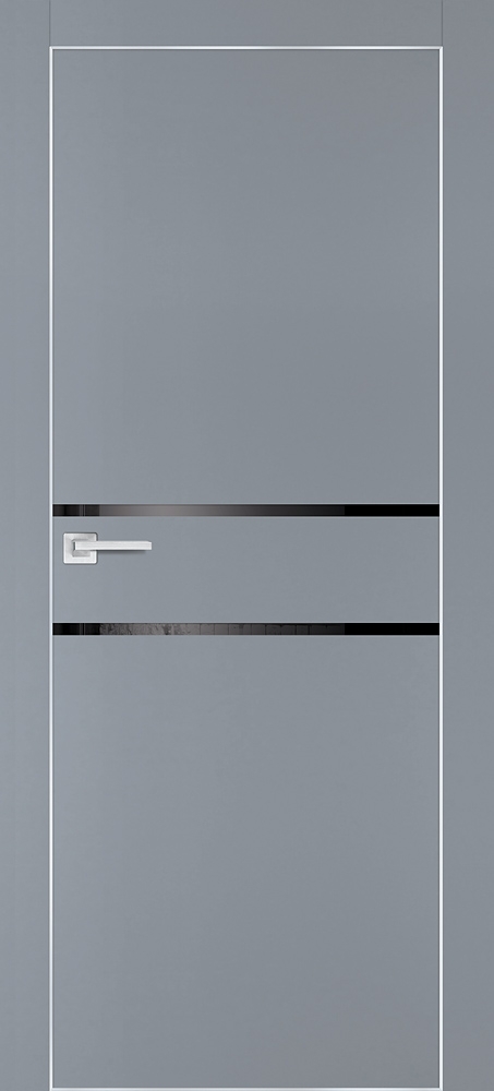 Фото Межкомнатная дверь PX-18 AL кромка с 4-х ст. Серый матовый