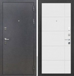 Товар Дверь Цербер MD Квадро ант.серебро белый матовый DIS006653